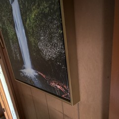 Floating Canvas Multnomah Falls, 1st original print, Wall Art, Portrait