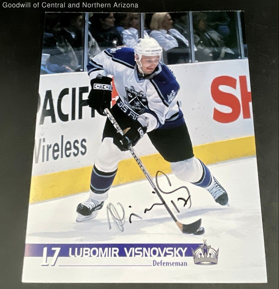Lubomir Visnovsky Los Angeles Kings Signed Autographed Game Day Photos
