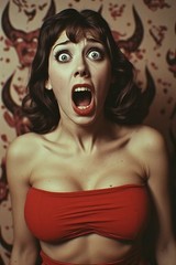 5 ~ 4X6 Glossy HORROR Fine Art ‘ SCREAM QUEEN ‘ Photo FANTASY Set ! 211359098