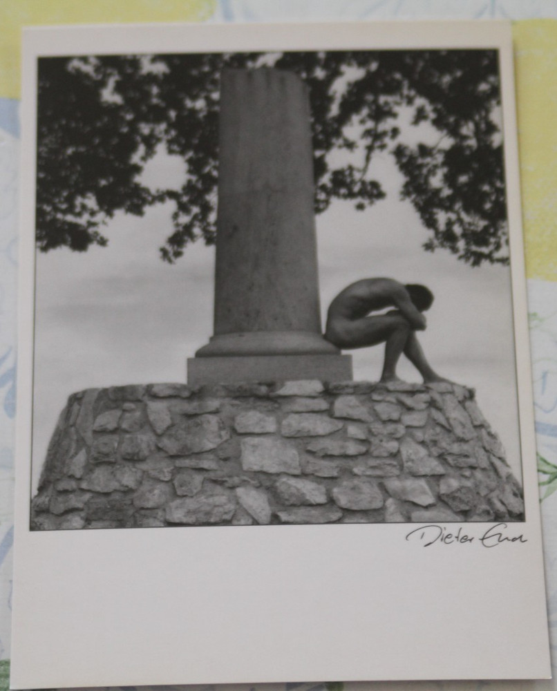 Photo postcard art male nude the pillar nude dieter end photography AM