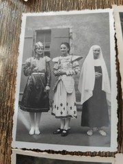 10 Original Photos 1920 Snapshot Religious Celebration In Alsatian Costume