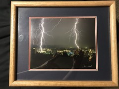 RARE ERSKINE WOOD SIGNED MODERN PHOTOGRAPHY EUGENE OREGON LIGHTNING STORM