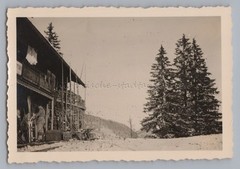 Bayrischzell 1942 – Alm Berghaus Sled Ski – Old Photo 1940s