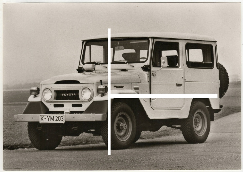 21x15cm old archive photo 1975 Toyota Land Cruiser J40 Jeep press photo H