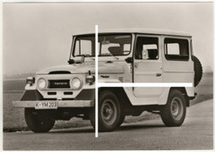 21x15cm old archive photo 1975 Toyota Land Cruiser J40 Jeep press photo H