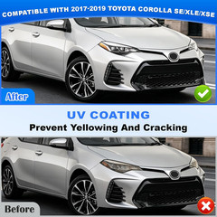 Headlight Assembly Replacement for 2017 2018 2019 Toyota Corolla SE XLE XSE Seda