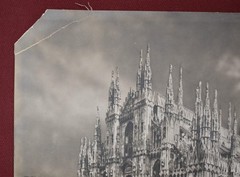 Vintage Black and White Photograph of an Italian Church ‘313 Milano – Il Duomo’