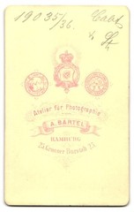 Photograph A. Bartel, Hamburg, Large Burstah 25, Young Man in Elegant Kle
