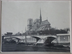 1900 NOTRE DAME DE PARIS 16X22CM SILVER PHOTO PRINT