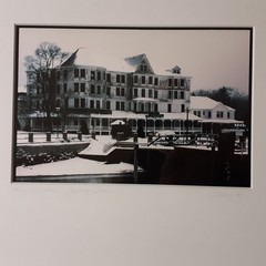Bay View Hotel, December Moon, Jamestown, Historic Cibachrome Photo Print