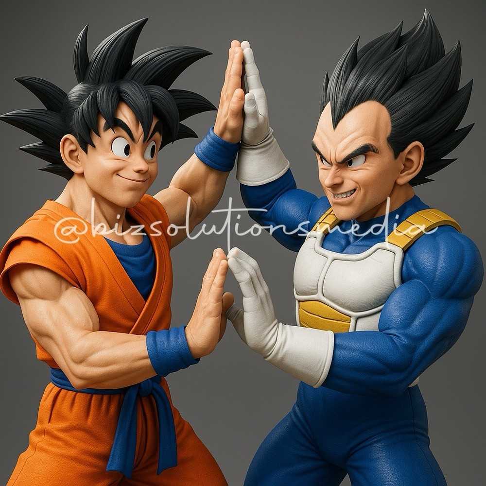 Digital Image Picture Photo Wallpaper Background Dragonball 3D Art Goku &Vegeta