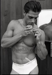 Beautiful image , Rare Photo of Actor / Super Model Michael Bergin / Signed