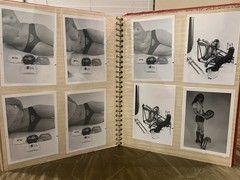 Vintage Motorcycle Parts Shop Advertising Photo Album – Topless Female Model