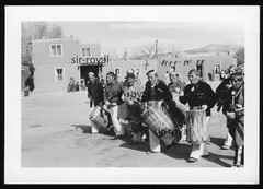 Taos Pueblo – Circa 1950s – Native American New Mexico USA – Historical Photo 12x8cm