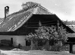 «Banernhaus Stmk» (Steiermark), farmhouse, Eduard PEZDIKA, vintage fine art nega