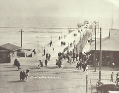 HUNTINGTON BEACH Circa 1925 CONCRETE PIER Photo Print 1352 11″ x 14″