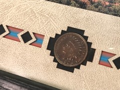 Southwest Fine Art Photo Print 9x 11 framed signed Indian Head Penny US 1905