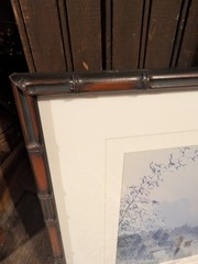 Vintage Asian Signed Framed G Liang “Fishing in Spring At Li River” Photograph