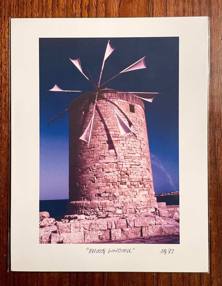 Original photographic print «Rhodos Windmill» by Michael Blumenstock