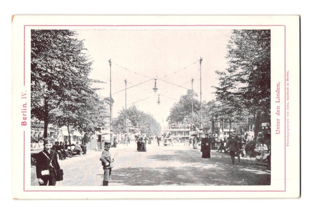 Photography / Light Print Edm. Gaillard, Berlin, view of Berlin, strolling strips