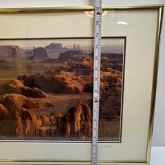 Framed Original Photograph John Gavrilis MONUMENT VALLEY Dawn@ Hunts Mesa Signed