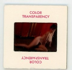 Org Nude Camera Club 1960s 35mm Slide Negative- Super Endowed Woman- Brunette #9