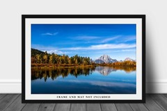 Western Photography Print – Picture of Mount Moran in Grand Teton NP Wyoming
