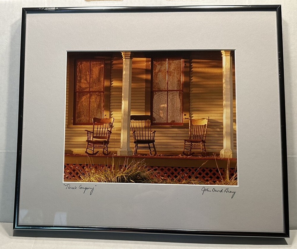 John David Geery “Three’s Company ” Sighed Photograph 9.75 X 7.5” Vermont