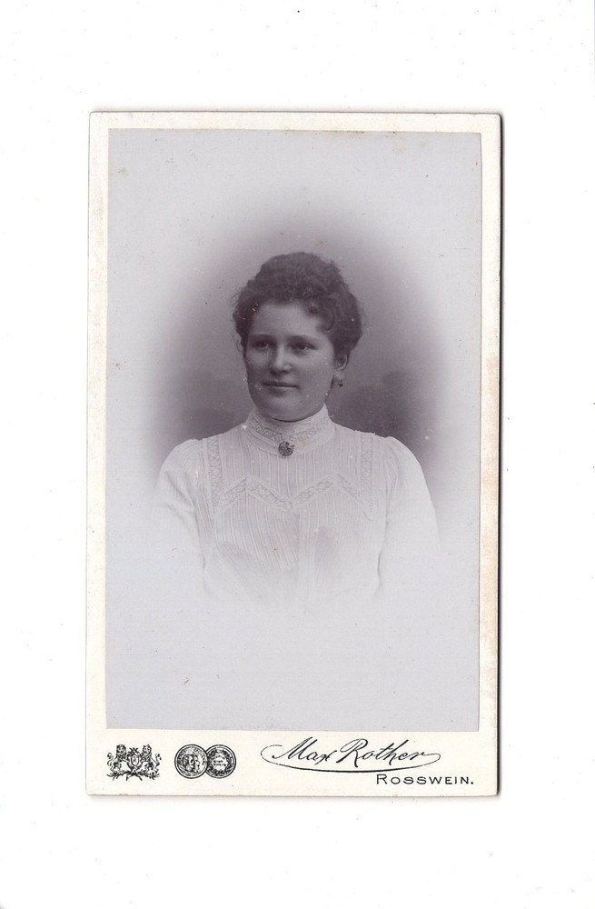 CDV photo woman portrait-Roßwein 1902