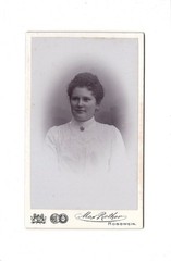 CDV photo woman portrait-Roßwein 1902