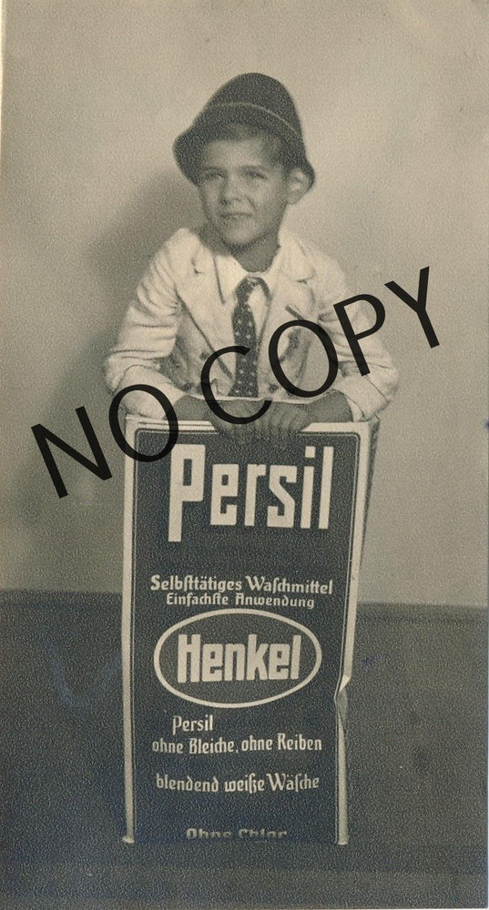 Photo Young Pretty Bub IN Costume With Persil Advertising 1954 X108