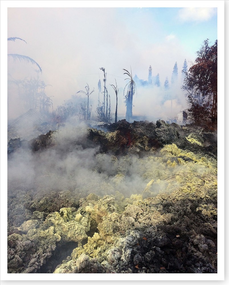 Fissure 14 Incandescence Kilauea Volcano 2018 Silver Halide Photo