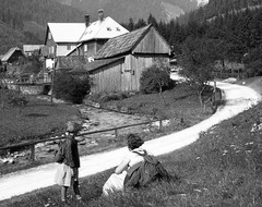 NASSWALD, small village, by Eduard PEZDIKA, vintage fine art negative! 1933,