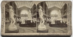 Paris Exhibition Universelle 1889 Gallery Rapp Sculpture Photo Stereo Vintage