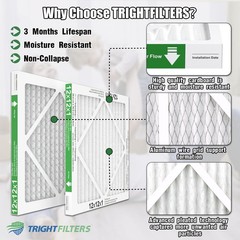 TRIGHTFILTERS 12x12x1 Air Filter 6 Pack, Durable MERV 8 Pleated Home HVAC AC …