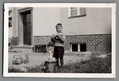 2 photos children Easter Buttstadt Thuringia Easter bunnies bundle (f1265)