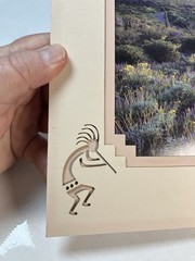 Southwest Sonoran Desert Photo Print,Kokopelli Cut Out Matte