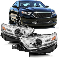Headlight Assembly Compatible with 2013 2014 2015 2016 2017 2018 2019 Ford Tauru