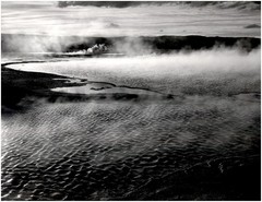 1942 1990s Ansel Adams Grand Prismatic Spring Geyser Basin Yellowstone Art Photo