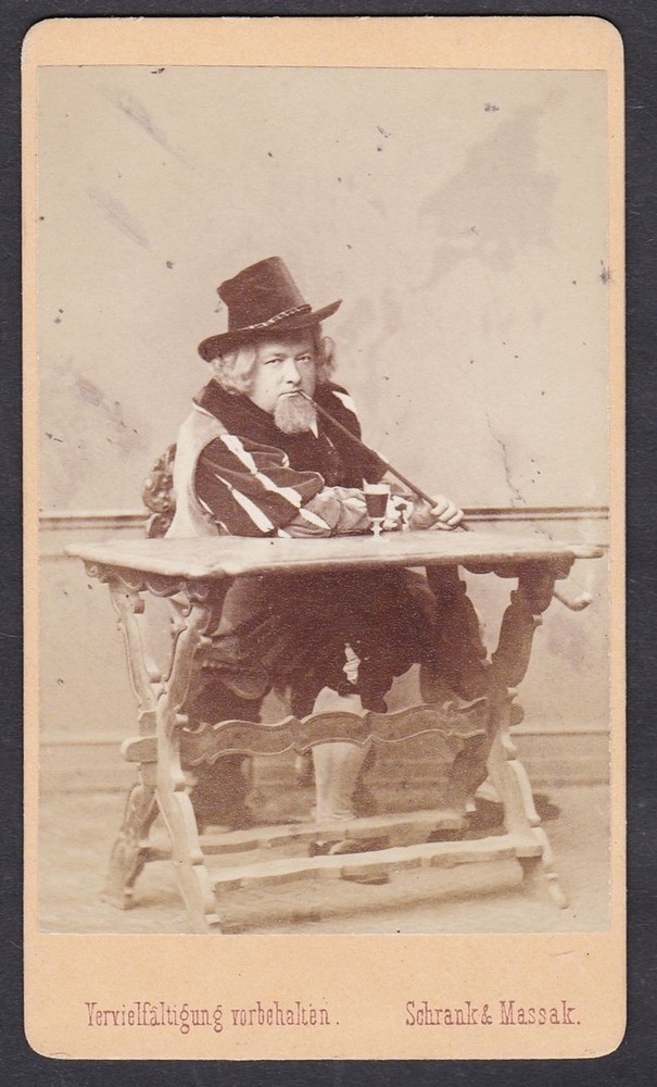 August Förster Actor Director Semmering Vienna Portrait CDV Photo 1860