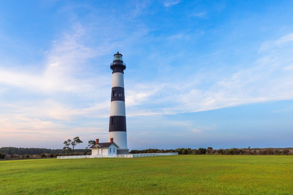 Outer Banks Photography Print: North Carolina Bodie Lighthouse OBX Coastal Photo