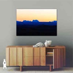Southwestern Minimalist Landscape Photography – Valley of the Gods Utah at Dusk