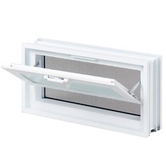Screen Windows Ventilation Hopper Vent Glass Block Windows Removable Screen NEW