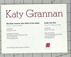 Katy Grannan (b. 1969) Art Announcement Card 2008 – Another Woman Died