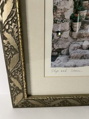 Maureen Love «Steps and Stones» Signed Color Photo Print Matted & Framed
