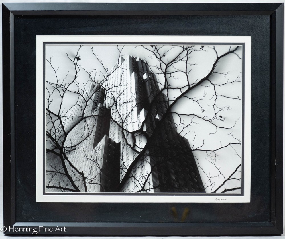 Rare Gary Seidel Signed Photograph Rockefeller Center NYC Winter 1963 20×24″