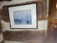Vintage Asian Signed Framed G Liang “Fishing in Spring At Li River” Photograph