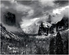 1940 1990s Ansel Adams Clearing Winter Storm Yosemite National Park Art Photo