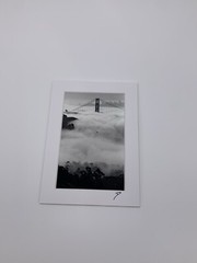 Dennis Dooley Black & White Golden Gate Bridge Archival Pigment Print Photograph