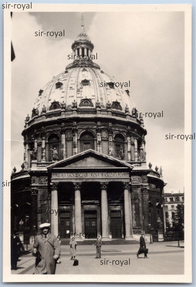 Copenhagen 1936 – Marble Church – 1930s Denmark – Photo 5x8cm